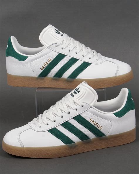 adidas wit true green geel|Adidas gazelle green leather.